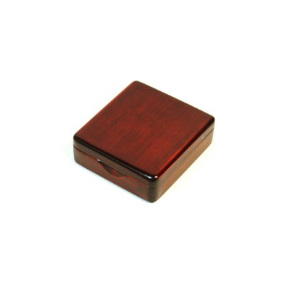 Photo1: Kura-san's Wooden Kebari Case Dark Brown(4 Compartments) Magnet type