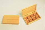 Photo: Kura-san's Wooden Kebari Case (8 Compartments) Magnet type