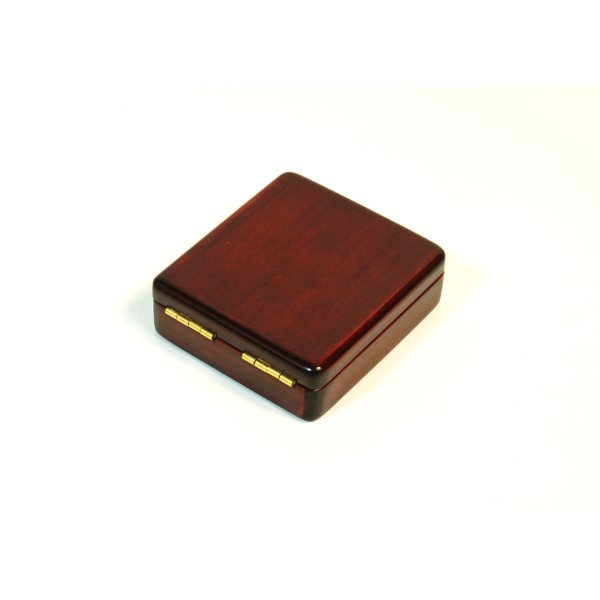 Photo2: Kura-san's Wooden Kebari Case Dark Brown(4 Compartments) Magnet type (2)