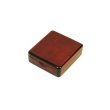 Photo1: Kura-san's Wooden Kebari Case Dark Brown(4 Compartments) Magnet type (1)