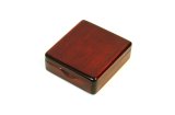 Photo: Kura-san's Wooden Kebari Case Dark Brown(4 Compartments) Magnet type